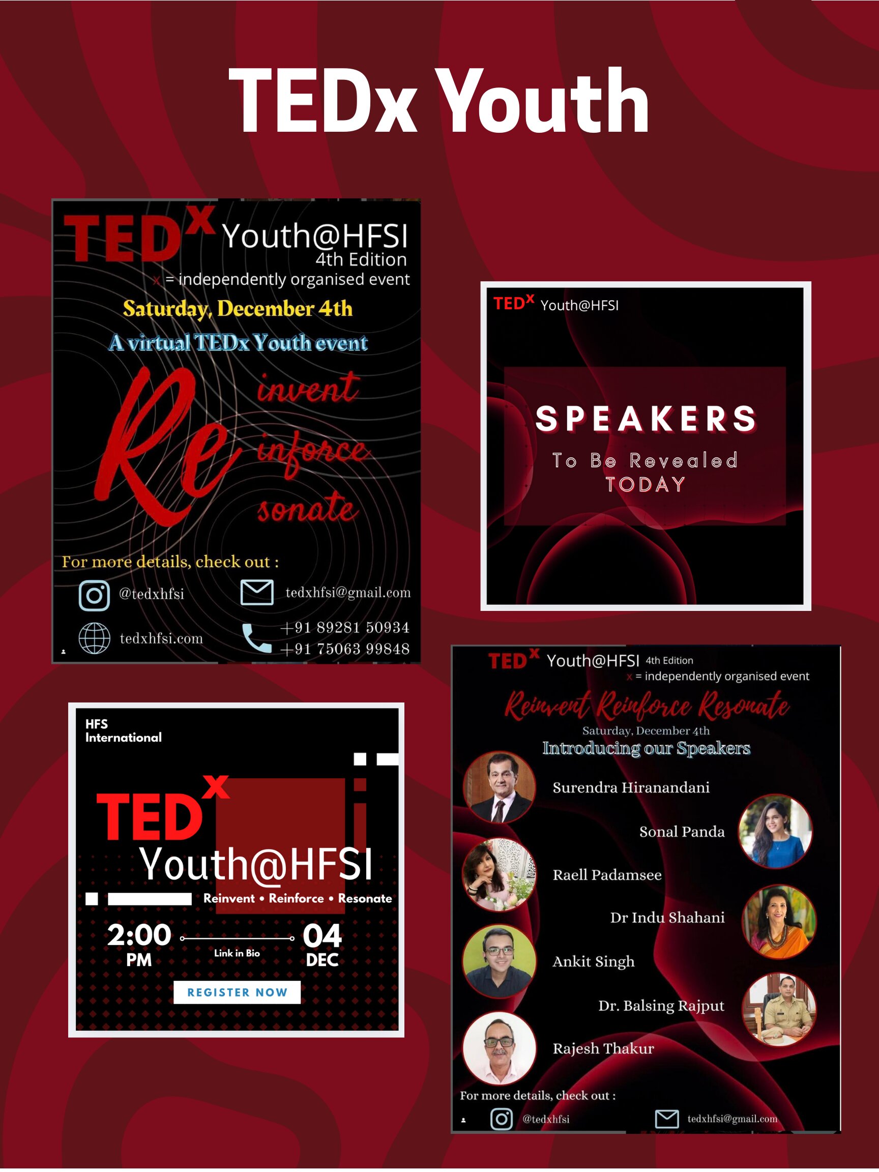 UW Indian Cultural Association social media post design